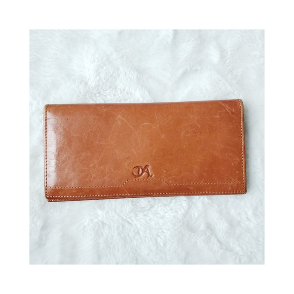 Vintage Handbags - Vintage Italian Leather bill fold wallet